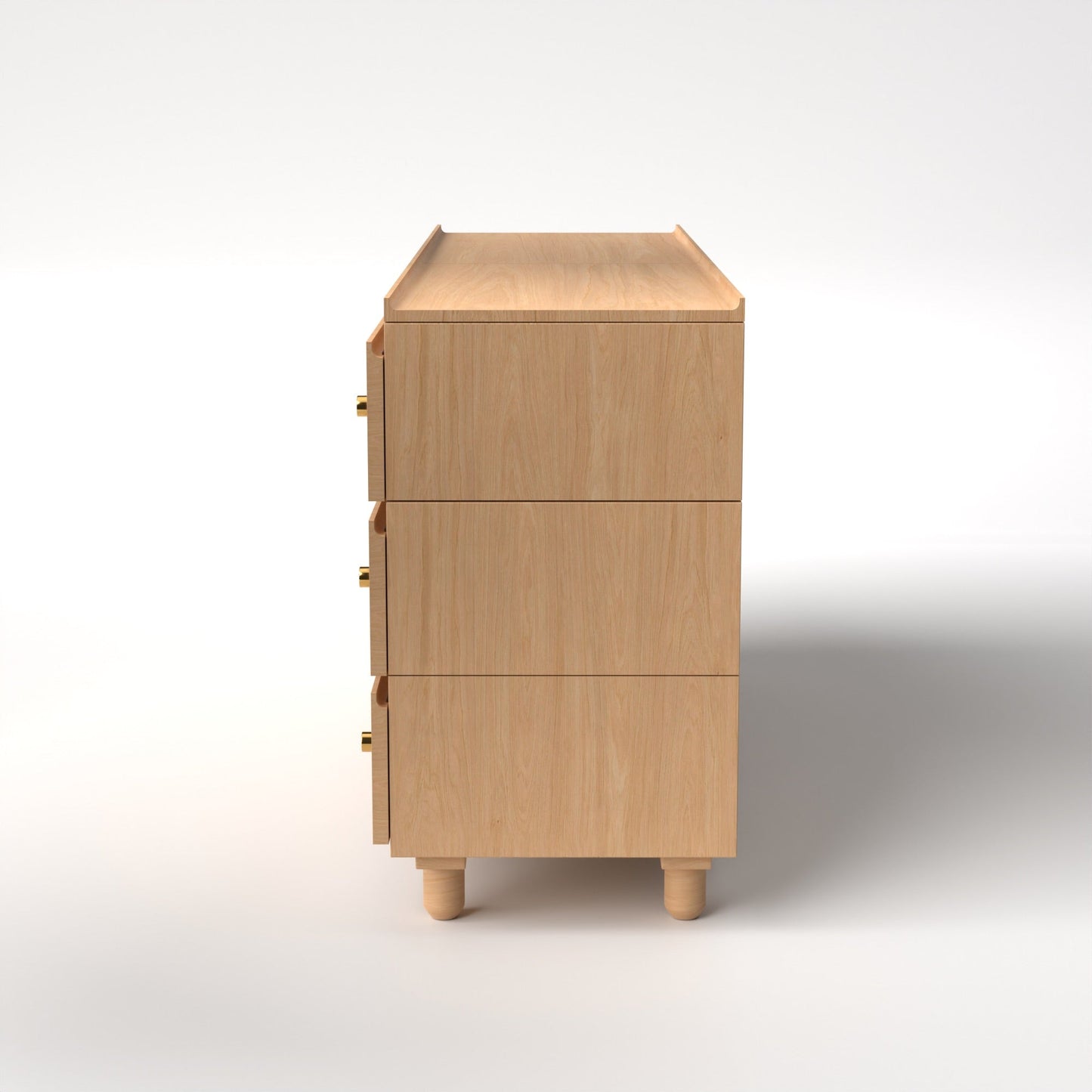 Stava Modular Drawer System | Solid Walnut/Teak/Oak Wood (3x2) | 5.5 Feet Length