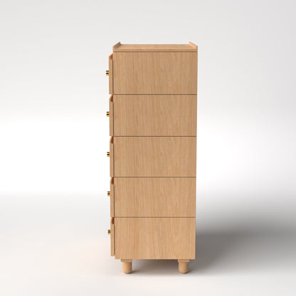 Stava Modular Drawer System | Solid Walnut/Teak/Oak Wood (5x1) | 3 Feet Length