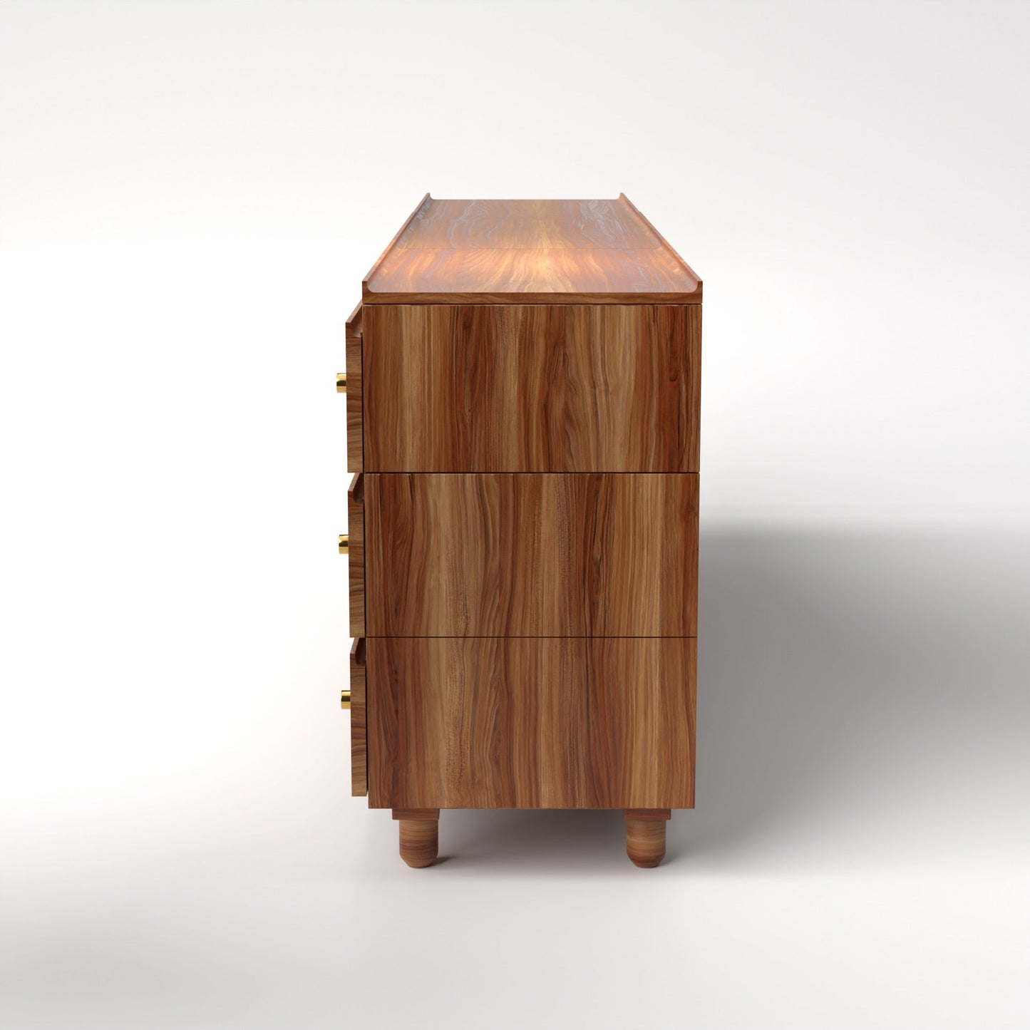 Stava Modular Drawer System | Solid Walnut/Teak/Oak Wood (3x3) | 8 Feet Length