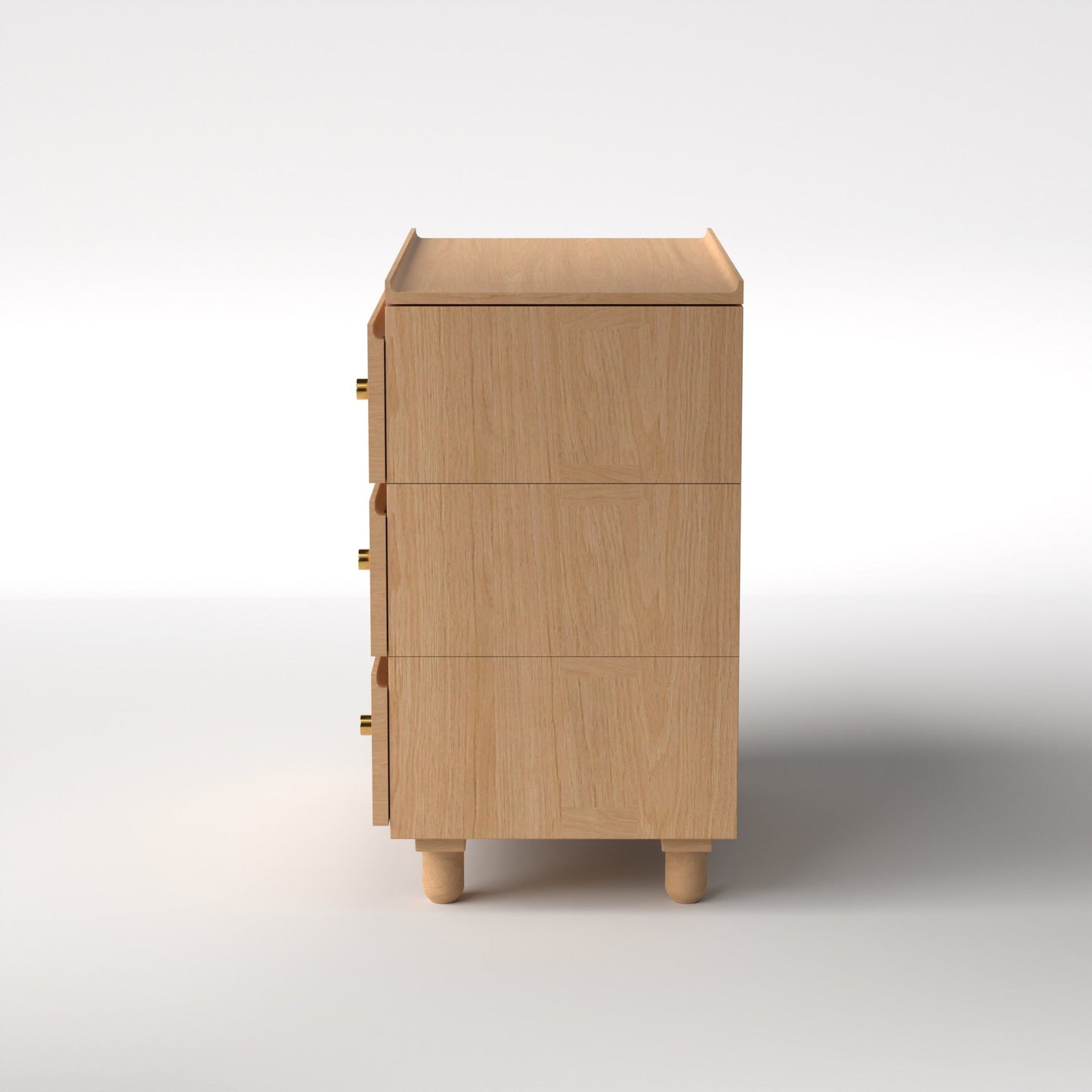 Stava Modular Drawer System | Solid Walnut/Teak/Oak Wood (3x1) | 3 Feet Length