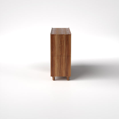 Stava Modular Shelving System | Solid Walnut/Teak/Oak Wood (4x2) | 5.5 Feet Length