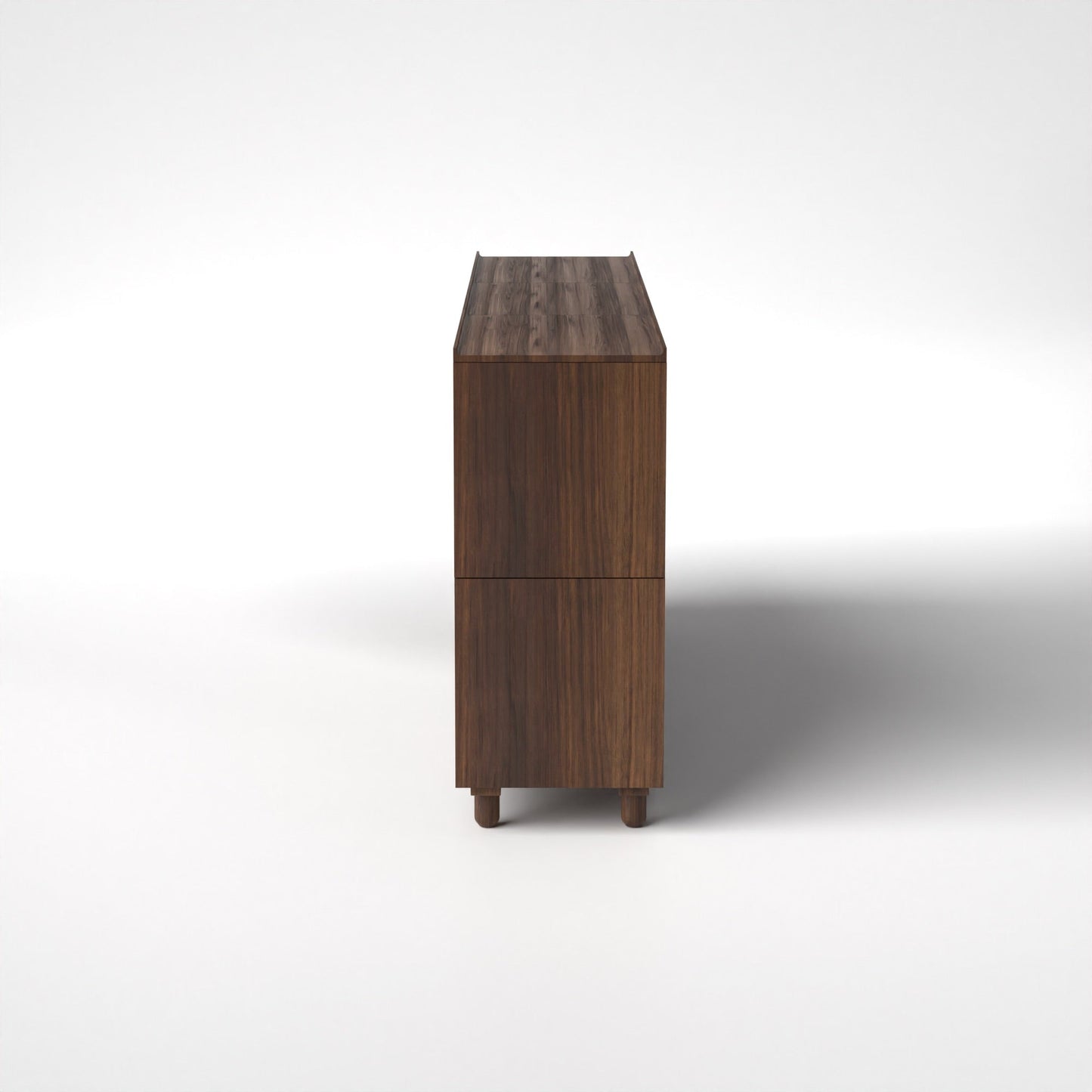 Stava Modular Shelving System | Solid Walnut/Teak/Oak Wood (4x3) | 8 Feet Length