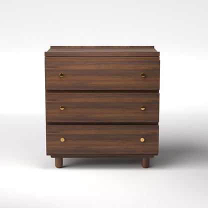 Stava Modular Drawer System | Solid Walnut/Teak/Oak Wood (3x1) | 3 Feet Length