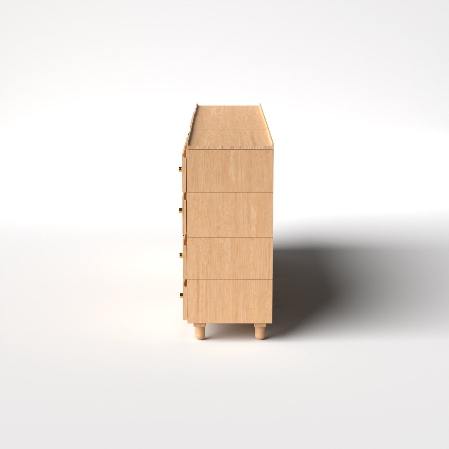 Stava Modular Credenza System | Solid Walnut/Teak/Oak Wood (4x3) | 8 Feet Length