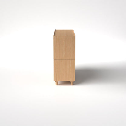 Stava Modular Shelving System | Solid Walnut/Teak/Oak Wood (4x2) | 5.5 Feet Length