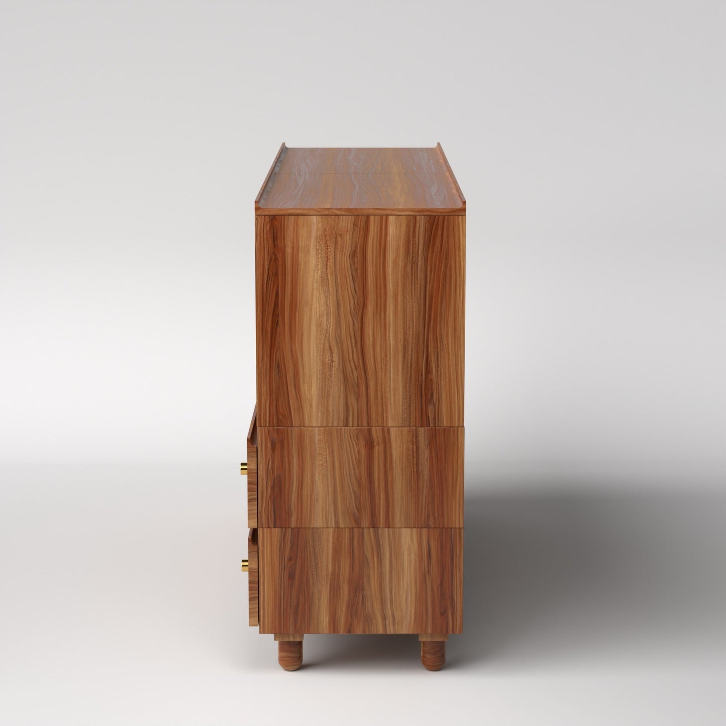 Stava Modular Credenza System | Solid Walnut/Teak/Oak Wood (4x2) | 5.5 Feet Length