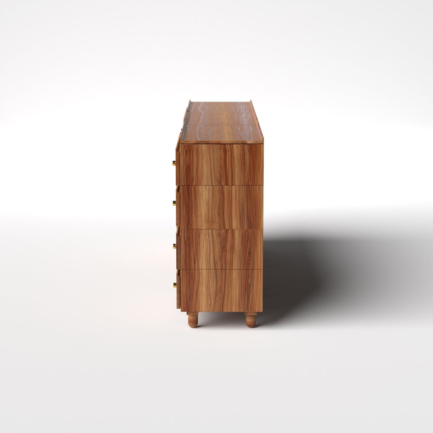 Stava Modular Credenza System | Solid Walnut/Teak/Oak Wood (4x3) | 8 Feet Length