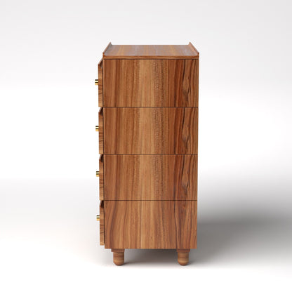 Stava Modular Drawer System | Solid Walnut/Teak/Oak Wood (4x1) | 3 Feet Length