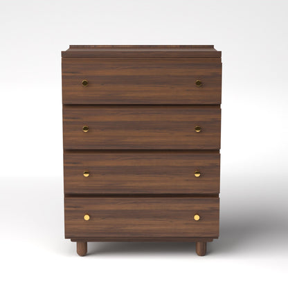 Stava Modular Drawer System | Solid Walnut/Teak/Oak Wood (4x1) | 3 Feet Length