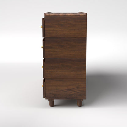Stava Modular Drawer System | Solid Walnut/Teak/Oak Wood (4x2) | 5.5 Feet Length
