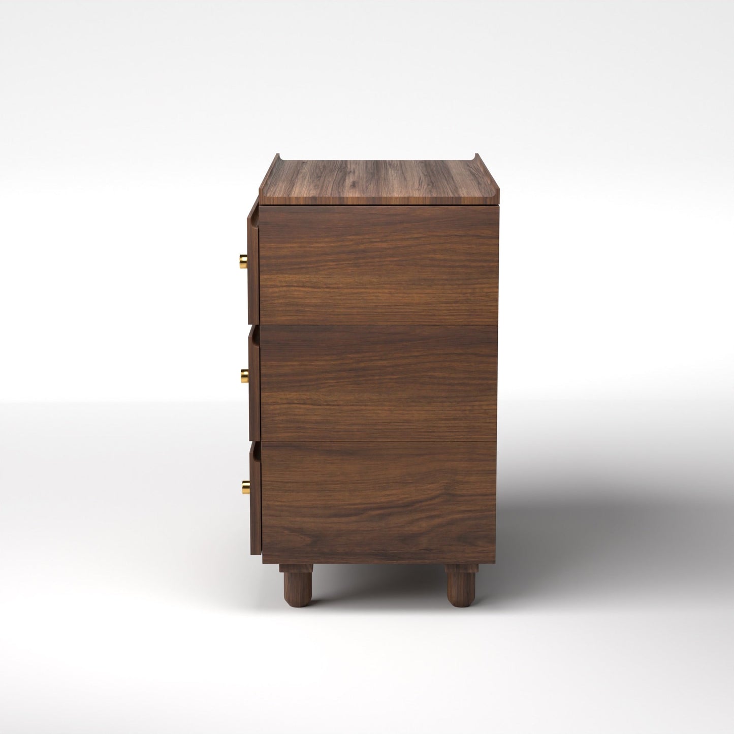 Stava Modular Drawer System | Solid Walnut/Teak/Oak Wood (3x1) | 3 Feet Length