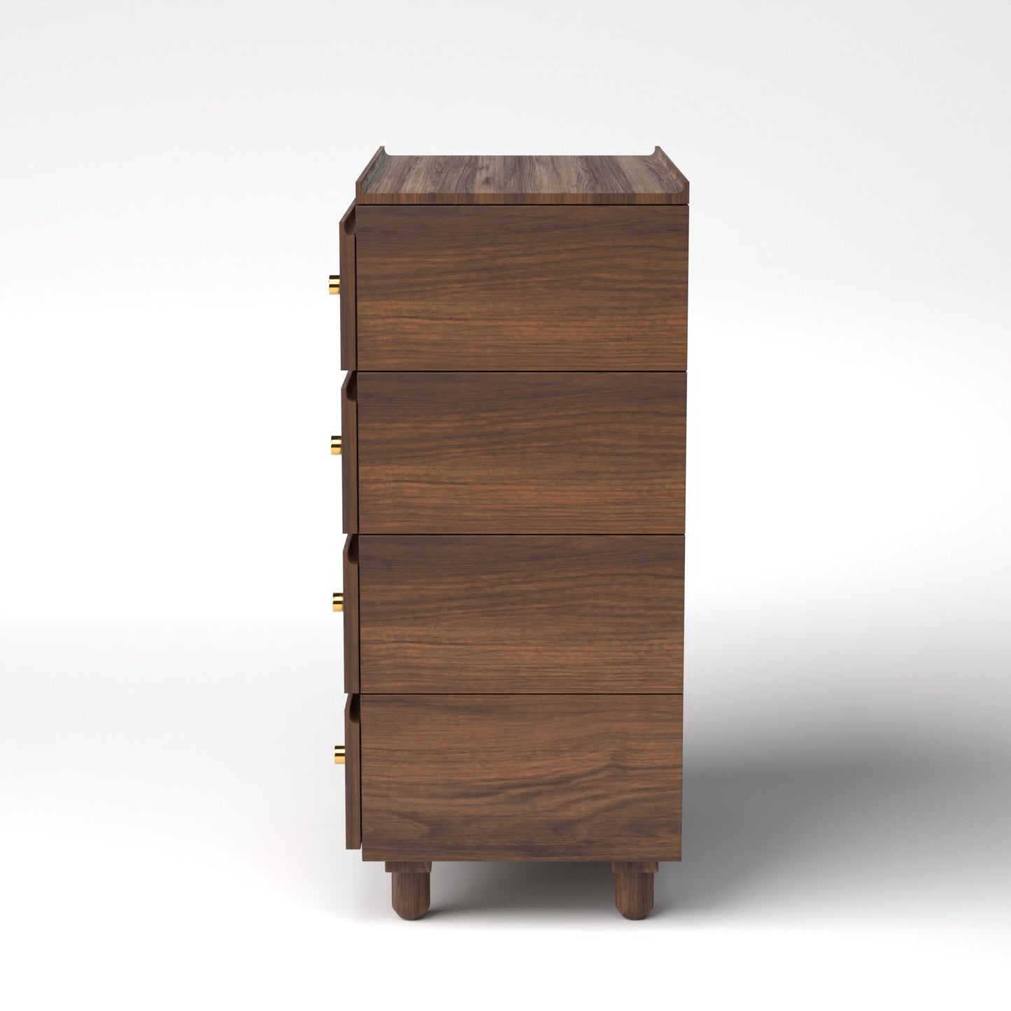 Stava Modular Drawer System | Solid Walnut/Teak/Oak Wood (4x1) | 3 Feet Length