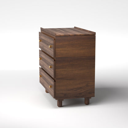 Stava Modular Drawer System | Solid Walnut/Teak/Oak Wood (3x1) | 3 Feet Length