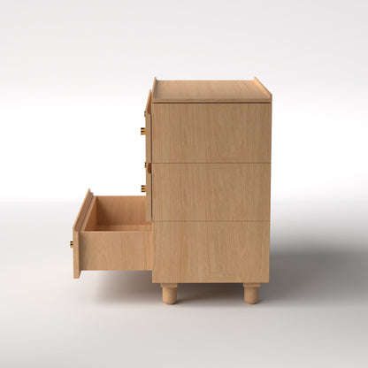 Stava Modular Drawer System | Solid Walnut/Teak/Oak Wood (3x1) | 3 Feet Length