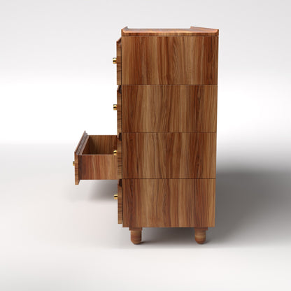 Stava Modular Drawer System | Solid Walnut/Teak/Oak Wood (4x2) | 5.5 Feet Length