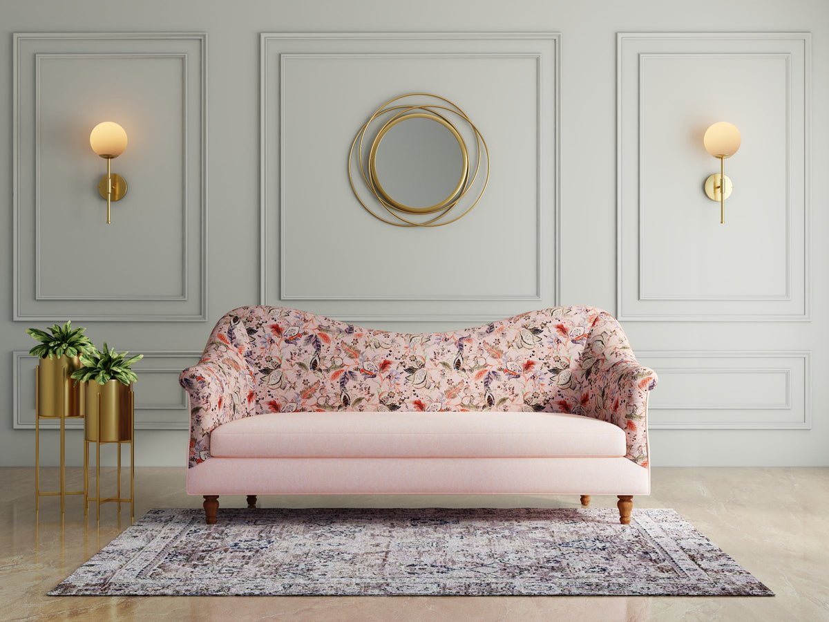 Modern 3 Seater Sofa – Clean Lines And Coco Walnut Legs