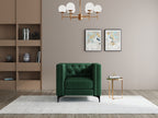 Modern 3 Seater Oslo Sofa With Black Metal Legs