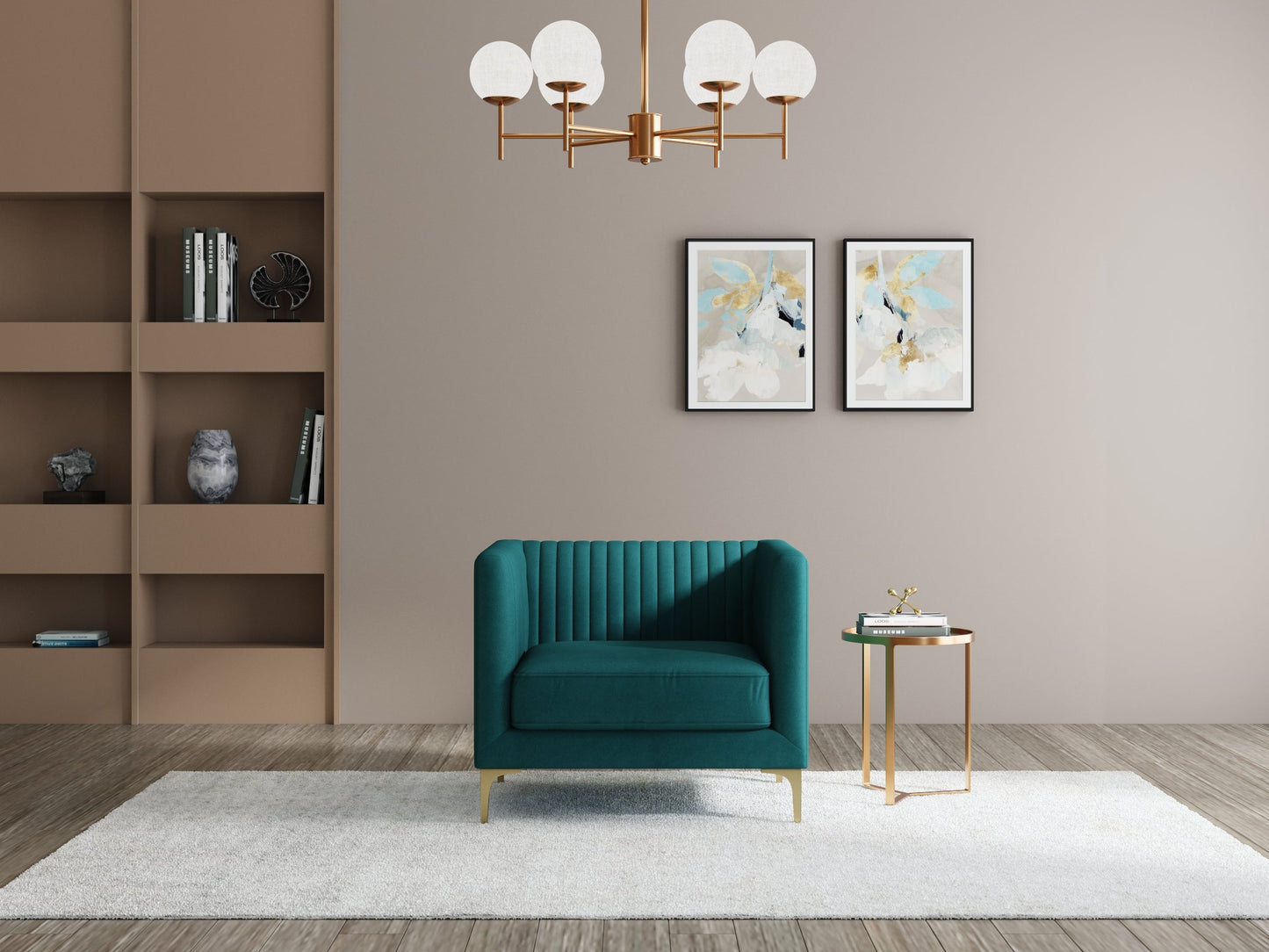 Modern 3-Seater Sofa With Sleek Black Metal Legs