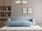 Modern 3-Seater Sofa With Metal Legs