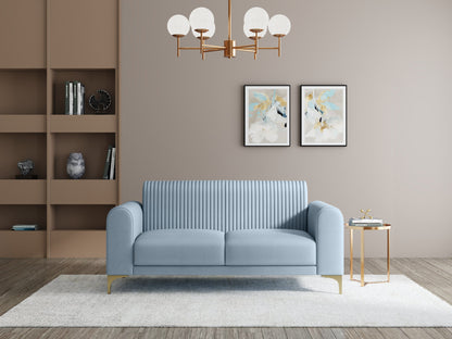 Modern 3-Seater Sofa With Metal Legs