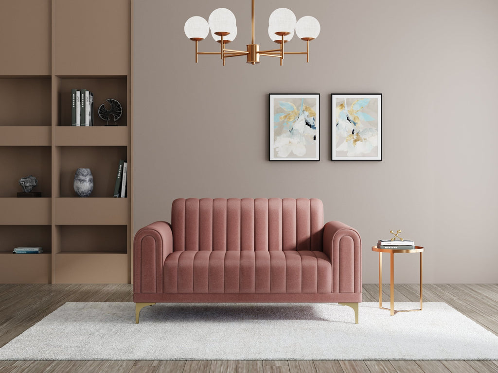 Modern 3-Seater Sofa with Matt Black Legs