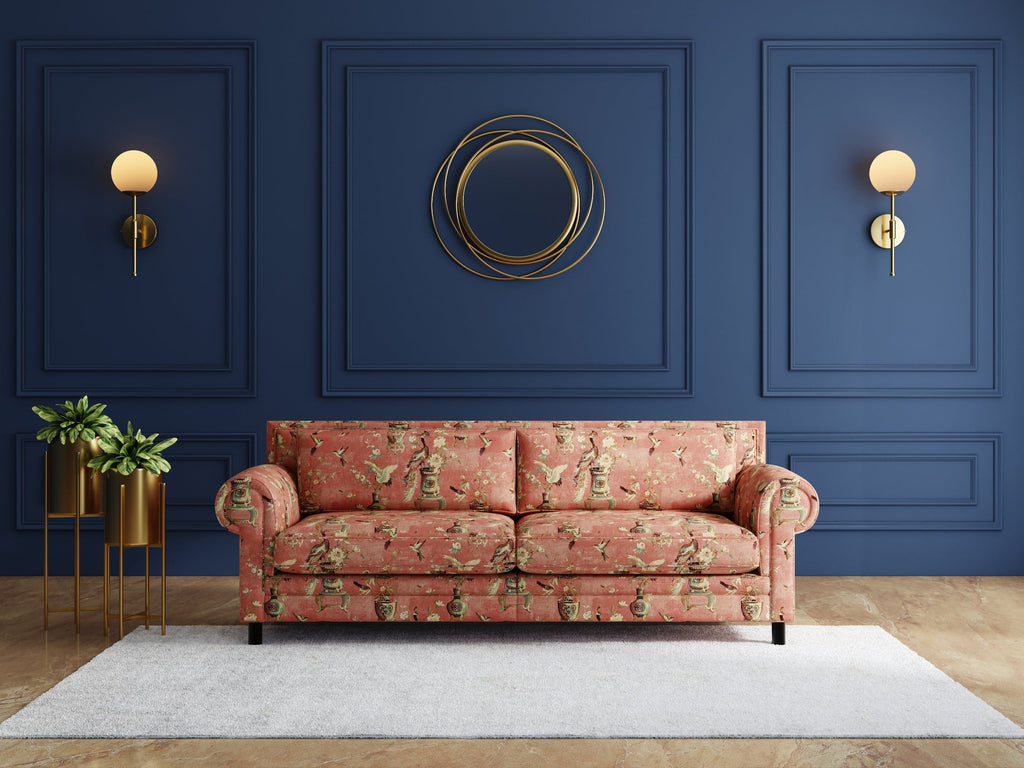 Modern 3-Seater Sofa With Sleek Metal Legs