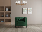 Modern 3 Seater Oslo Sofa With Black Metal Legs