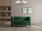 Modern 3 Seater Oslo Sofa With Black Metal Legs
