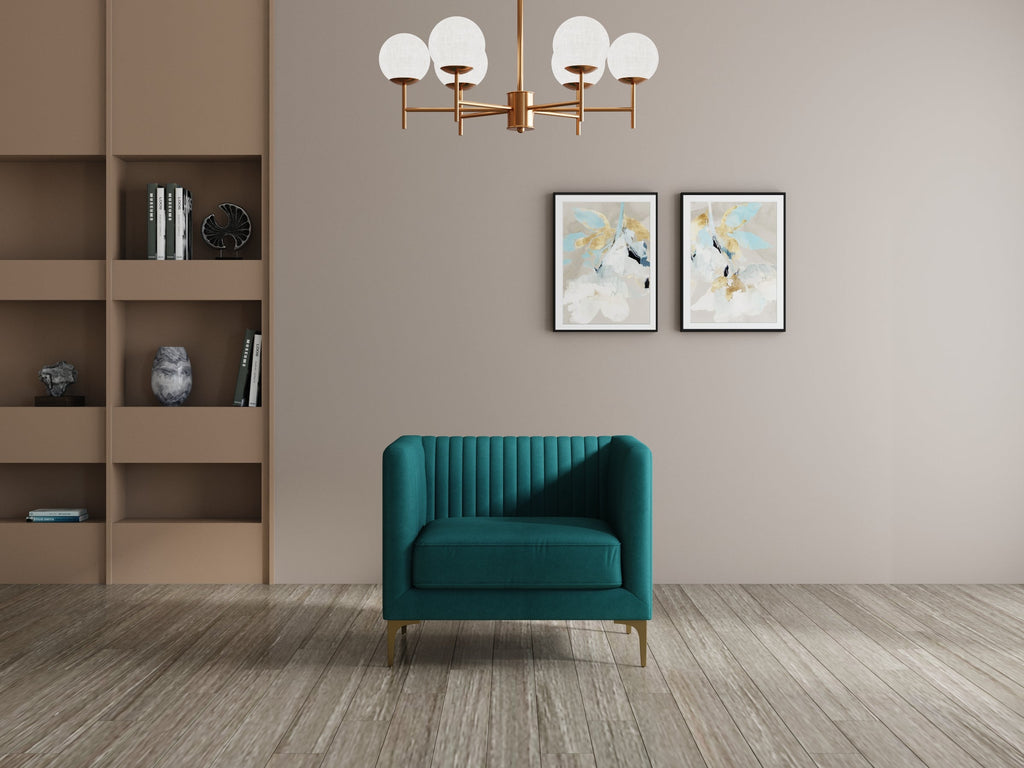 Modern 3-Seater Sofa With Sleek Black Metal Legs