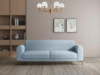 Modern 3-Seater Sofa With Metal Legs
