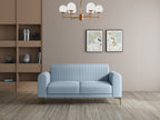 Modern 3-Seater Sofa With Metal Legs