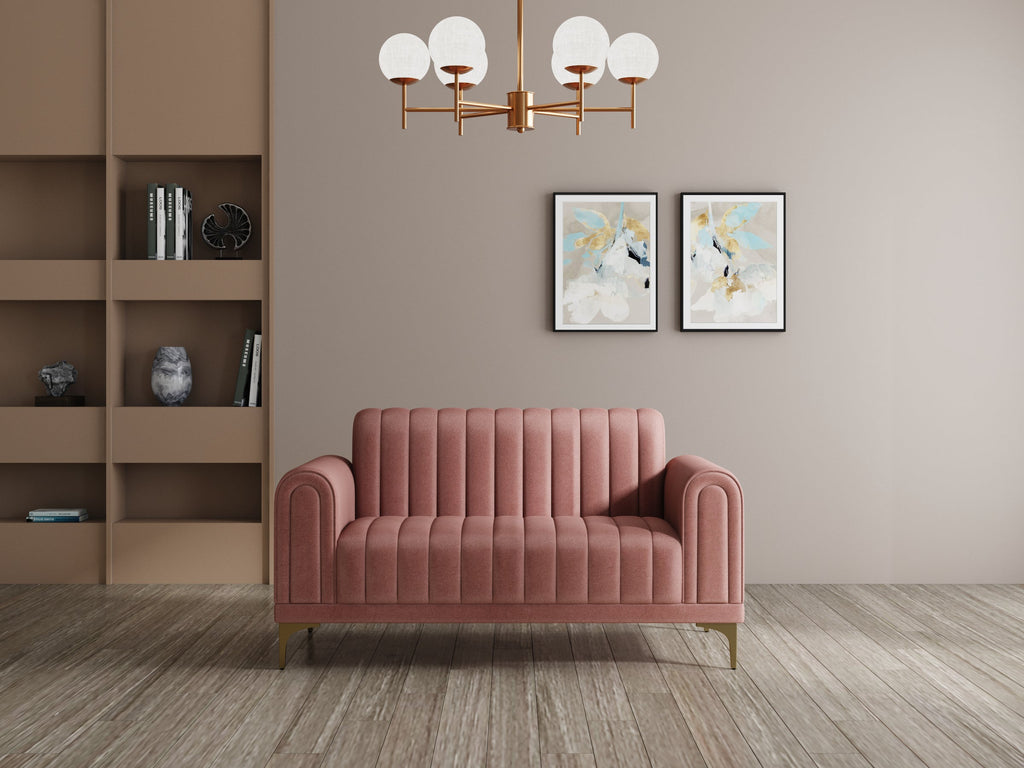 Modern 3-Seater Sofa with Matt Black Legs