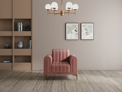 Modern 3-Seater Sofa with Matt Black Legs