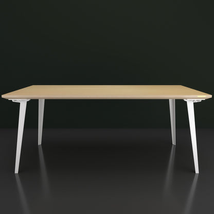 Serenity Dining Table XL (6x3 feet) - White Oak Veneer