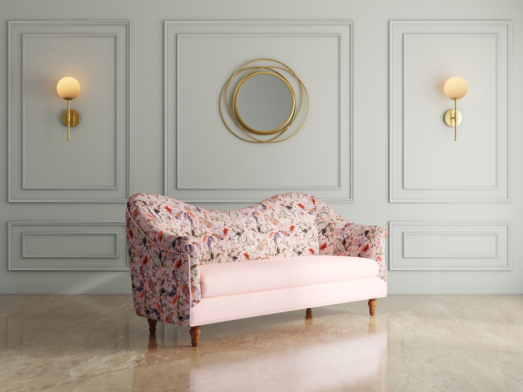 Modern 3 Seater Sofa – Clean Lines And Coco Walnut Legs