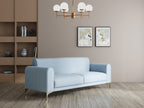 Modern 3-Seater Sofa With Metal Legs