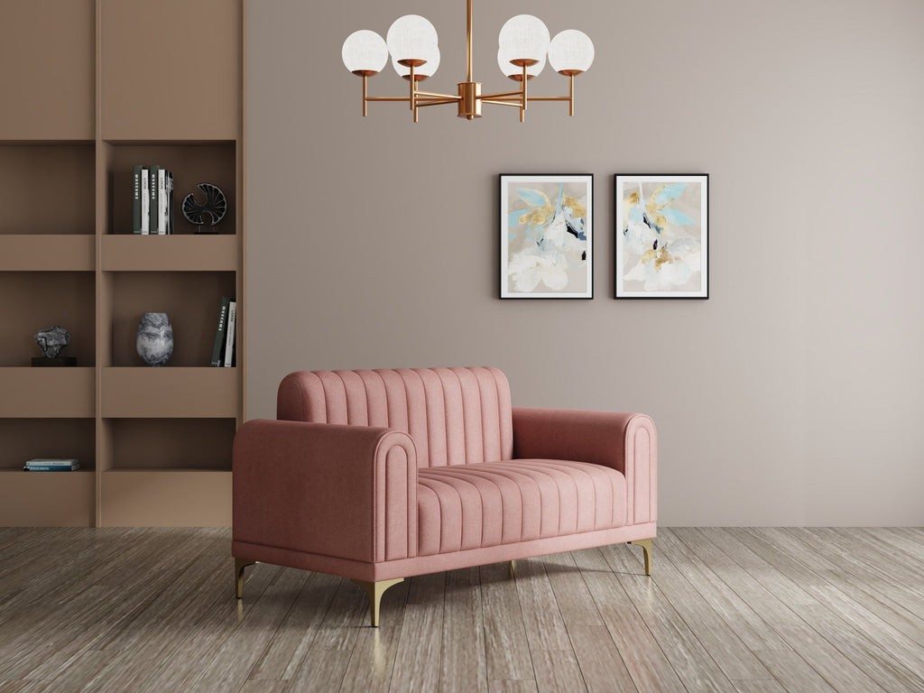 Modern 3-Seater Sofa with Matt Black Legs