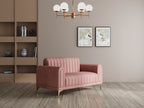 Modern 3-Seater Sofa with Matt Black Legs