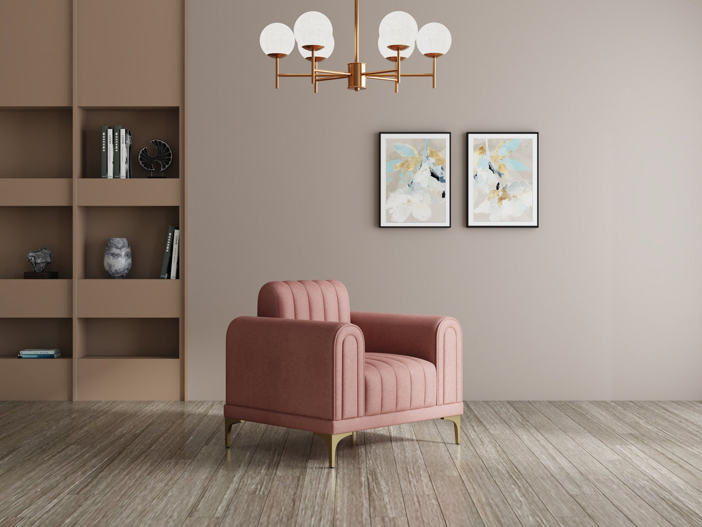 Modern 3-Seater Sofa with Matt Black Legs