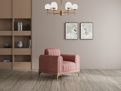 Modern 3-Seater Sofa with Matt Black Legs