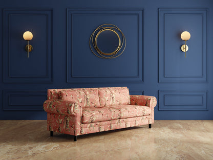 Modern 3-Seater Sofa With Sleek Metal Legs