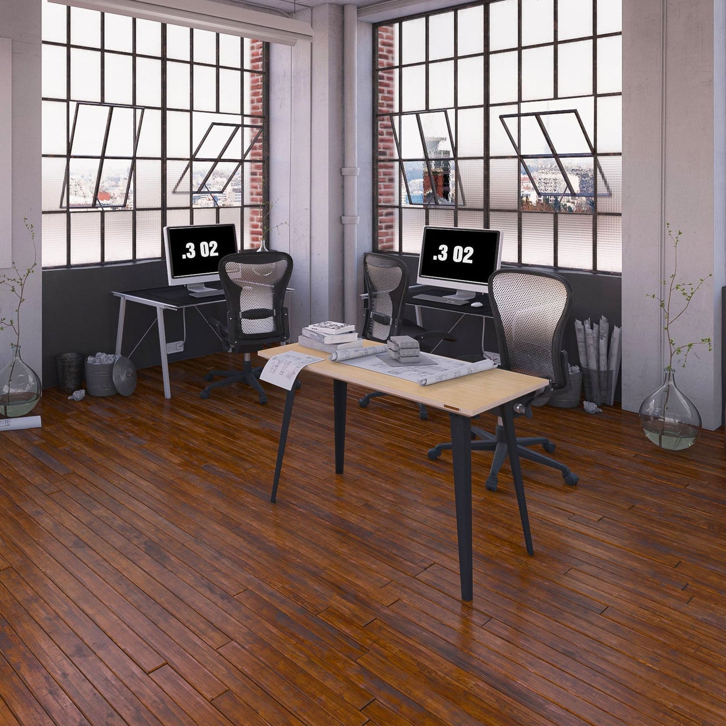 Takeshi Desk (4x2 feet) - White Oak