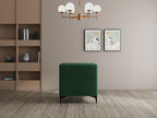 Modern 3 Seater Oslo Sofa With Black Metal Legs