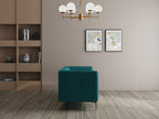 Modern 3-Seater Sofa With Sleek Black Metal Legs