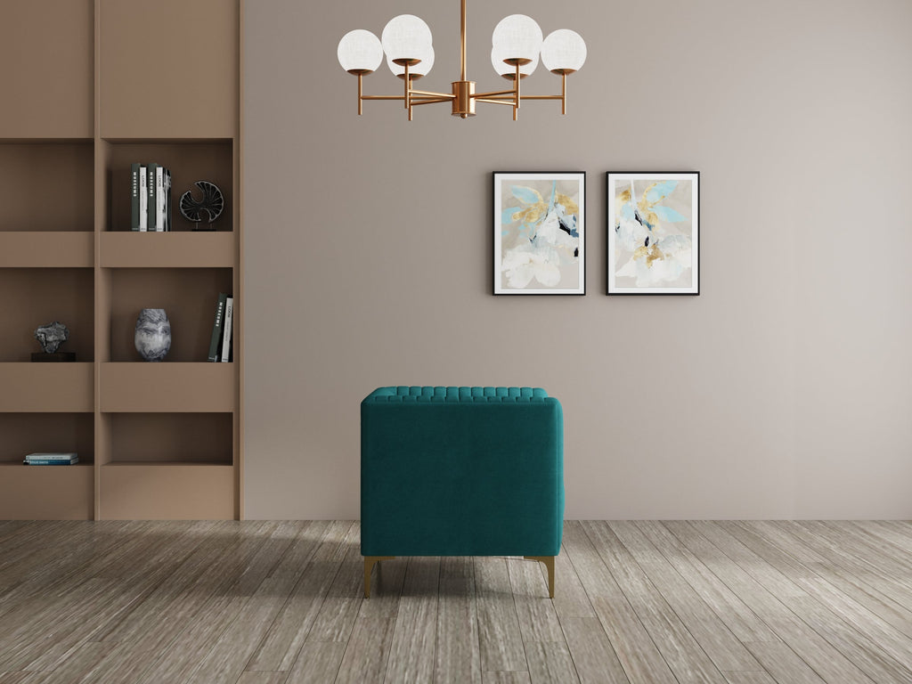 Modern 3-Seater Sofa With Sleek Black Metal Legs