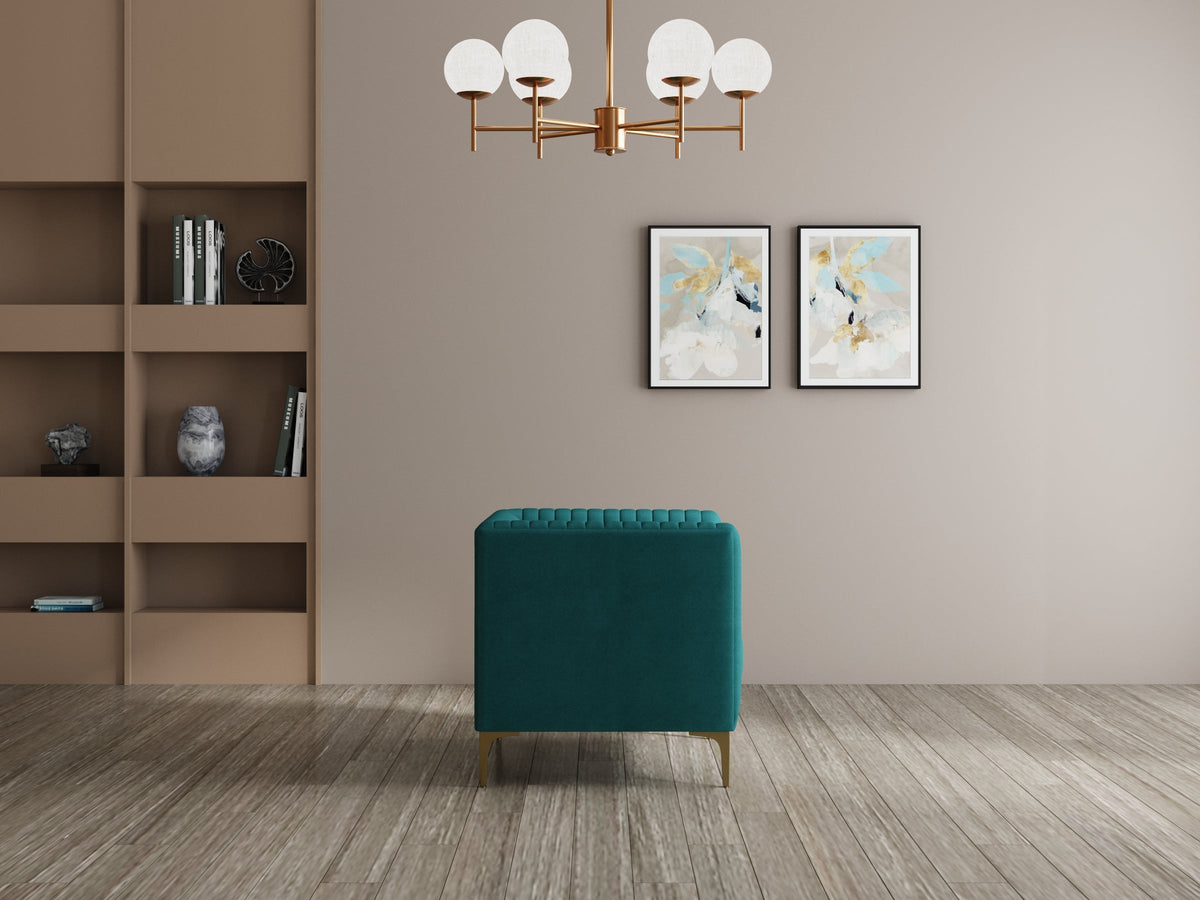 Modern 3-Seater Sofa With Sleek Black Metal Legs