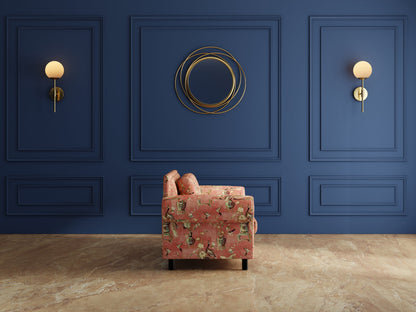 Modern 3-Seater Sofa With Sleek Metal Legs