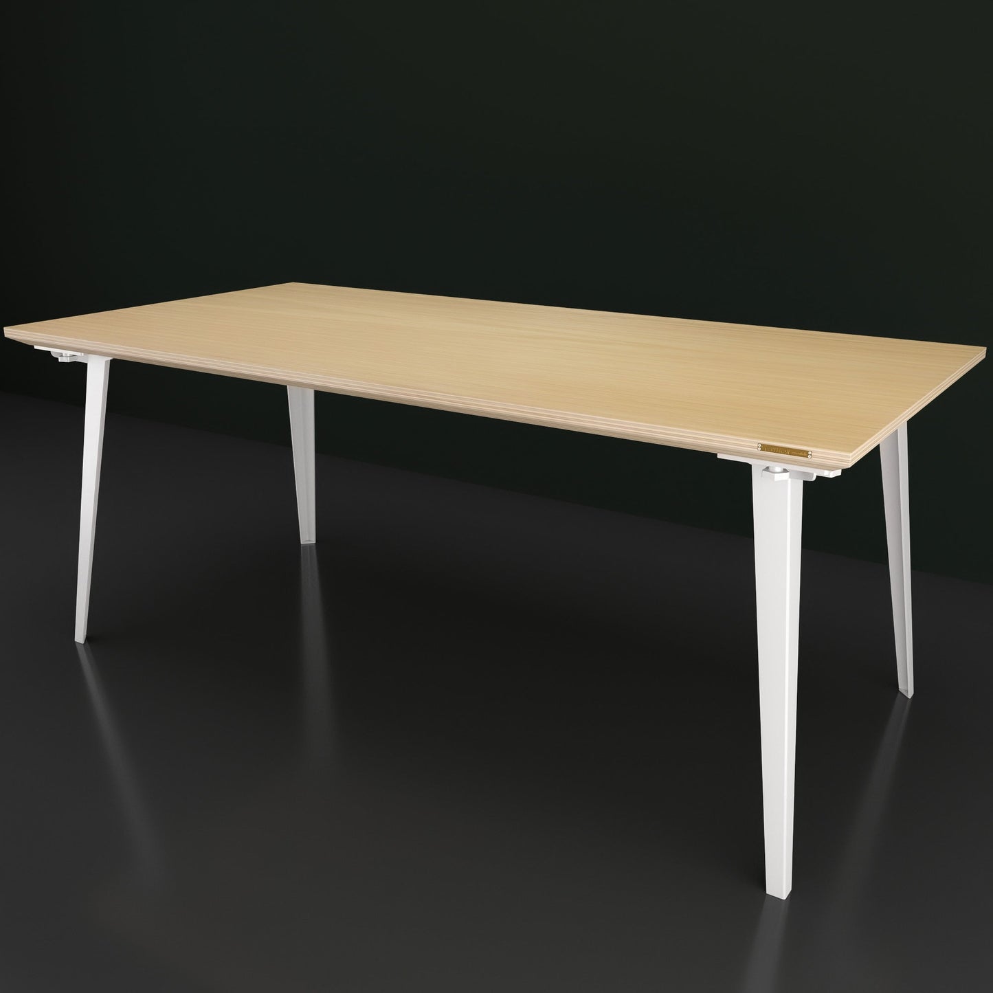 Serenity Dining Table XL (6x3 feet) - White Oak Veneer