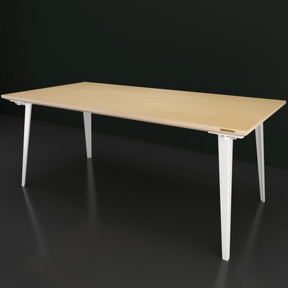 Serenity Dining Table XL (6x3 feet) - White Oak Veneer