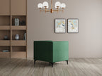 Modern 3 Seater Oslo Sofa With Black Metal Legs